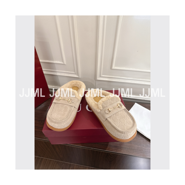 구찌 홀스빗 뮬 토프 GG 스웨이드