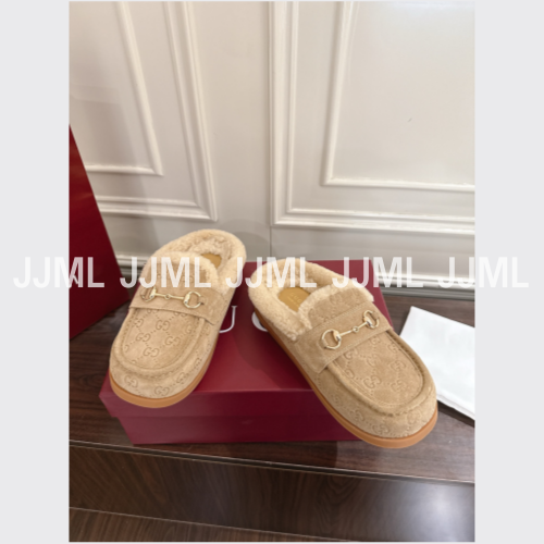 구찌 홀스빗 뮬 베이지 GG 스웨이드