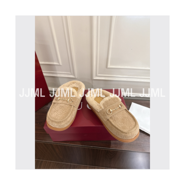 구찌 홀스빗 뮬 베이지 GG 스웨이드