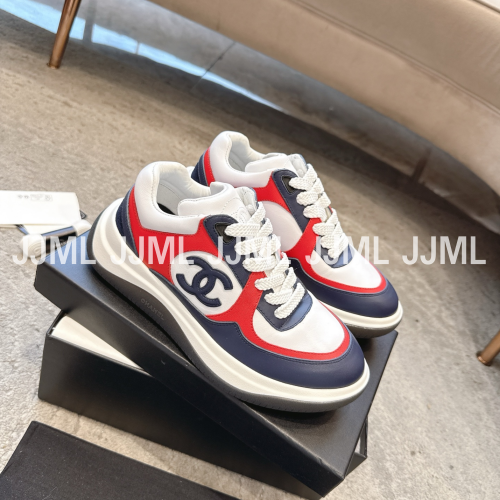 샤넬 24A 테니스 스니커즈 네이비레드