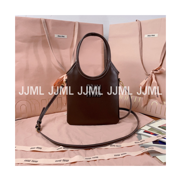 미우미우 아이비 레더 백 브라이어우드 5BA281