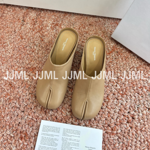 메종 마르지엘라 타비 바부슈 슈즈 브라운