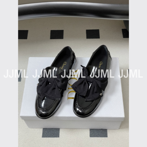 디올 D-Boy 슈즈 유광 블랙