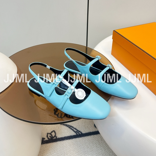 에르메스 재키 펌프스 아쿠아블루