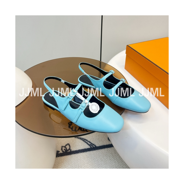 에르메스 재키 펌프스 아쿠아블루