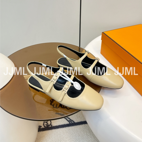 에르메스 재키 펌프스 베이지