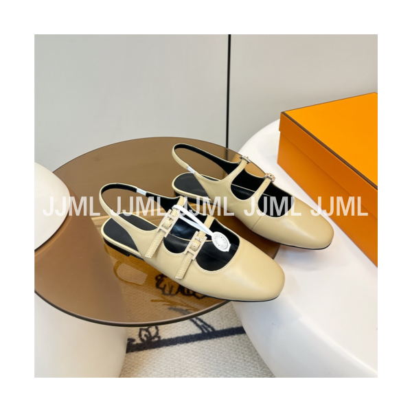 에르메스 재키 펌프스 베이지