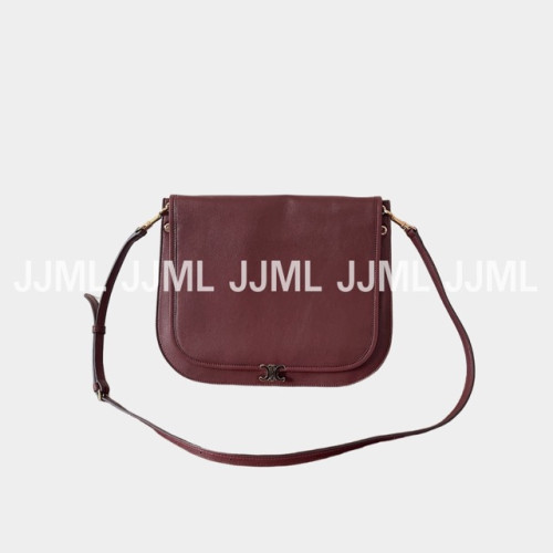 셀린느 소프트 트리옹프 베사체 서플 샤이니 램스킨 버건디