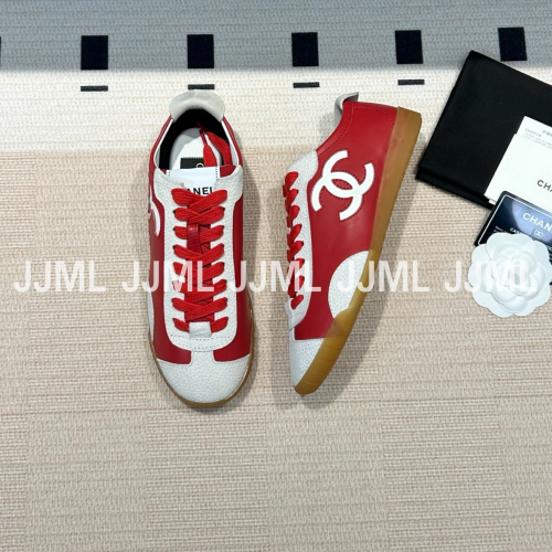 샤넬 2026 SS 컬렉션 스니커즈 레드