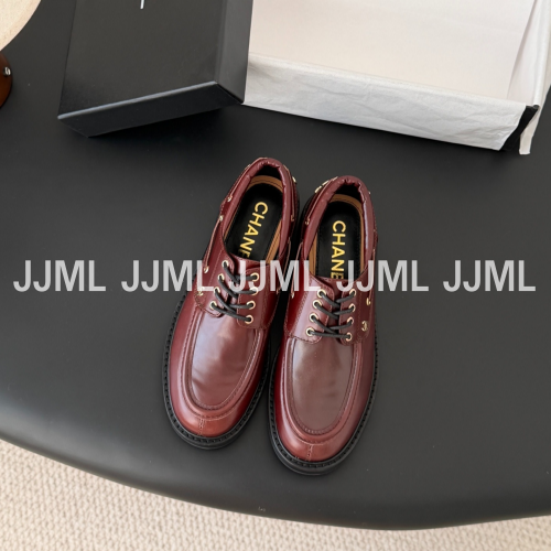 샤넬 옥스포드 로퍼 버건디