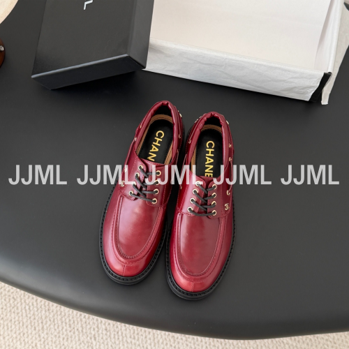 샤넬 옥스포드 로퍼 레드