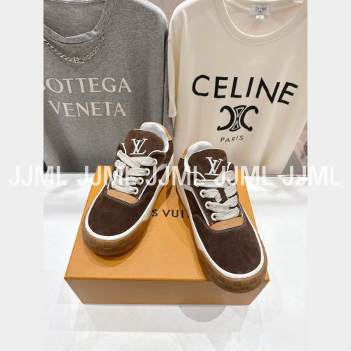 루이비통 틸티드 스니커즈 딥브라운