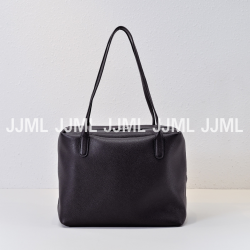 더로우 헨리 매트 새들 그레인 숄더백 블랙