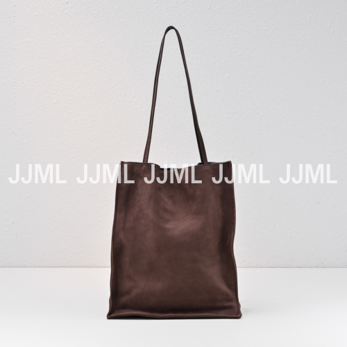 더로우 라지 투 고 누벅 토트백 브라운