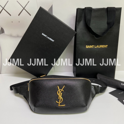 입생로랑 클래식 벨트백 블랙