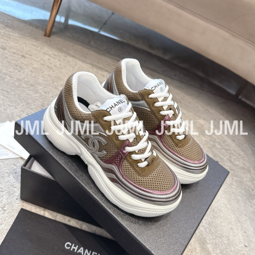 샤넬 CC로고 크루즈 스니커즈 브라운