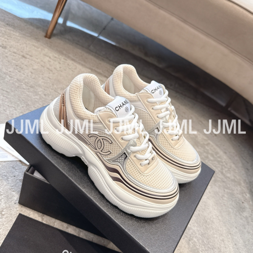 샤넬 CC로고 크루즈 스니커즈 베이지