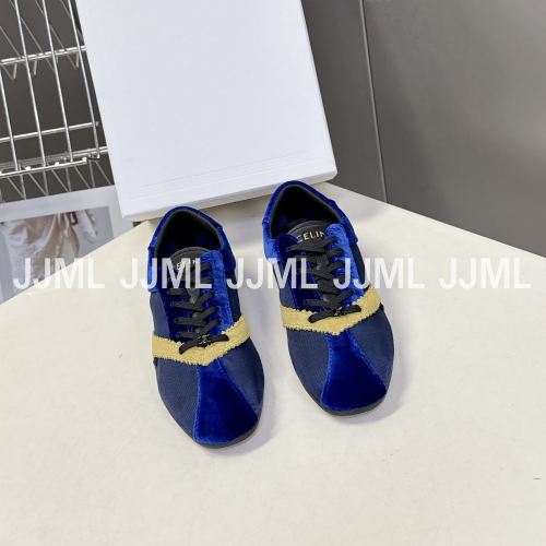 셀린느 트리옹프 레이서 로우탑 스니커즈 블루 옐로우