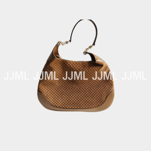 구찌 미디엄 숄더백 브라운 스웨이드