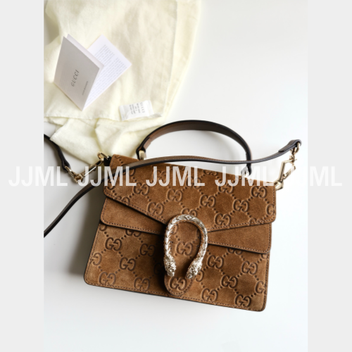 구찌 디오니소스 토트백 브라운 스웨이드