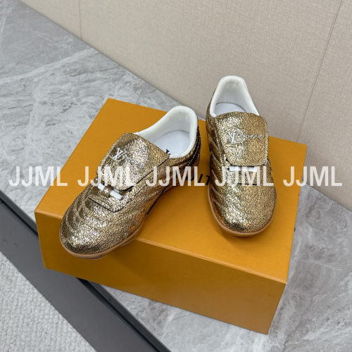 루이비통 풋프린트 사커 슈즈 골드