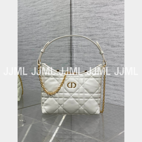 디올 미스카로 디올링 미니 체인백 아이보리