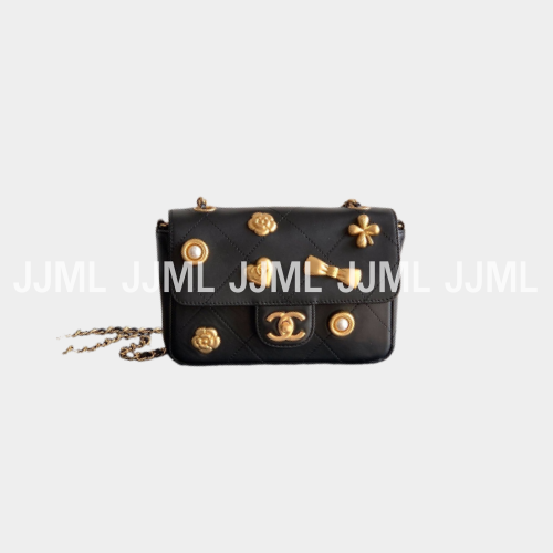 샤넬 25K 블랙 미니 플랩백