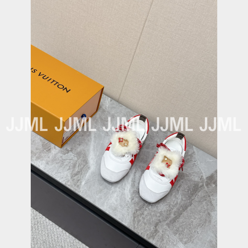 루이비통 스니커리나 양털 화이트