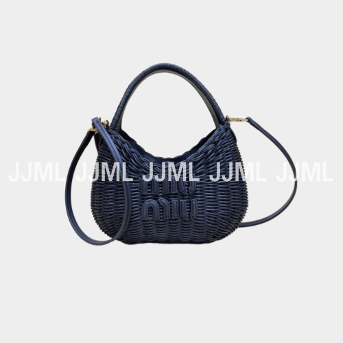 미우미우 완더 워커 핸드백 블랙 5BC125