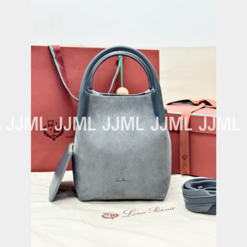 로로피아나 베일 버킷백 블루그린 미디엄