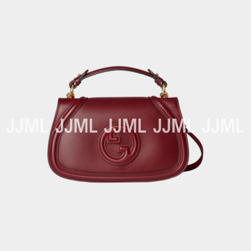 구찌 블론디 미디엄 탑 핸들백 레드