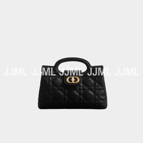 디올 졸리 탑 미니 핸들백 블랙