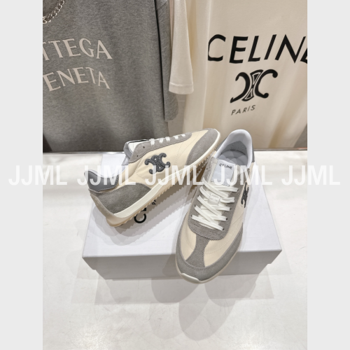 셀린느 트리옹프 레이서 로우 탑 스니커즈 그레이