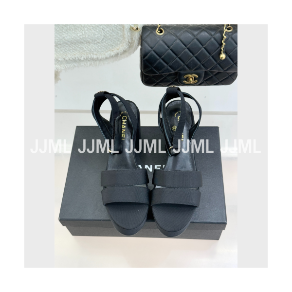 샤넬 가보시힐 샌들 블랙