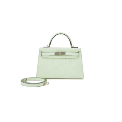 에르메스 미니 켈리백 II 은장 [앱송] [버블 그린]