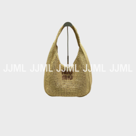 미우미우 크로셰 쇼핑백 베이지 5BC116