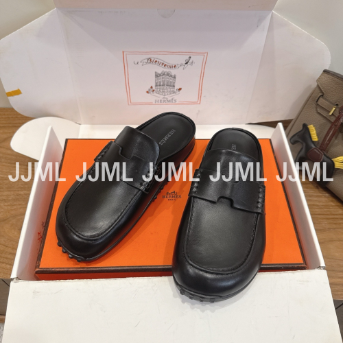 에르메스 믹스 뮬 카프스킨 블랙