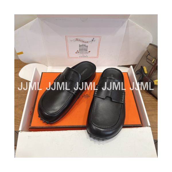 에르메스 믹스 뮬 카프스킨 블랙