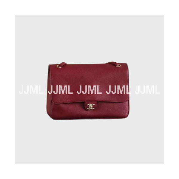 샤넬 맥시 플랩백 버건디