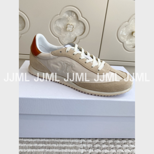 셀린느 트리옹프 레이서 로우 탑 스니커즈 베이지