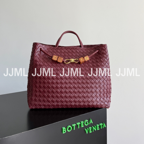 보테가베네타 안디아모 라지 백 버건디