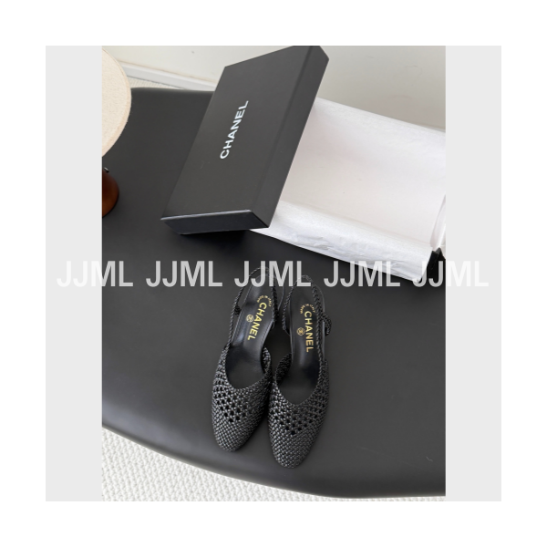 샤넬 슬링백 펌프스 블랙