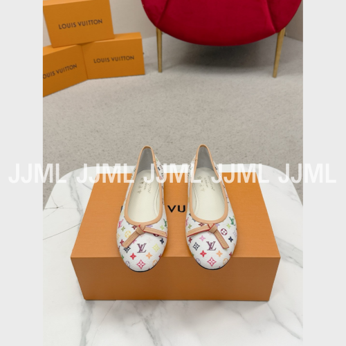 루이비통 LV x TM 달링 발레리나 슈즈 모노그램 화이트