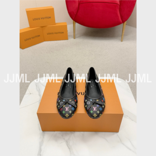 루이비통 LV x TM 달링 발레리나 슈즈 모노그램 블랙