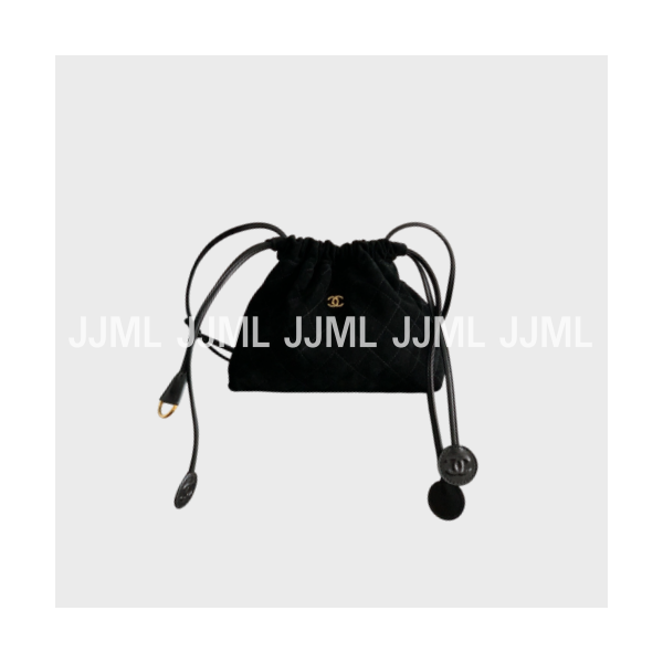 샤넬 25 스몰 숄더백 블랙 스웨이드