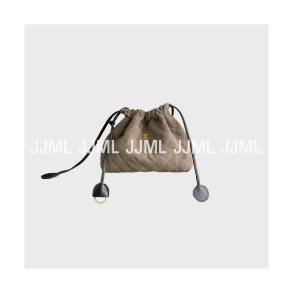 샤넬 25 스몰 숄더백 그레이 스웨이드