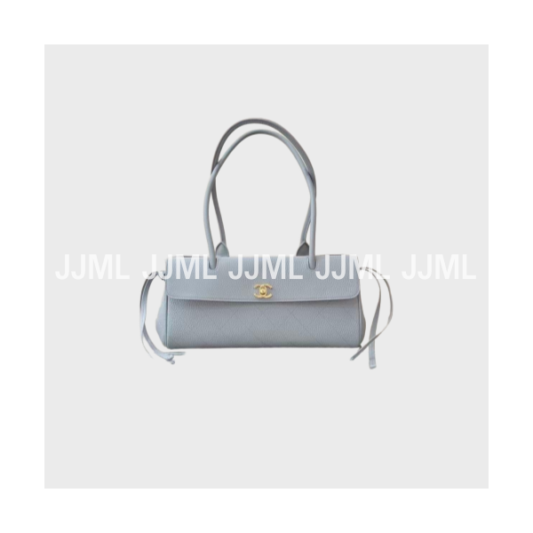 샤넬 26S 컬렉션 그레인드 카프스킨 스몰백 그레이블루