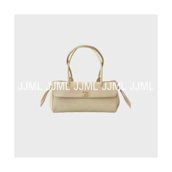 샤넬 26S 컬렉션 그레인드 카프스킨 스몰백 아이보리