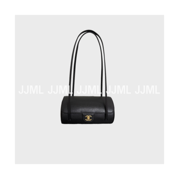 샤넬 26 프레피 코코 스몰 볼링백 블랙