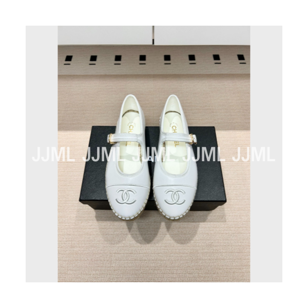 샤넬 메리제인 에스파듀 아이보리